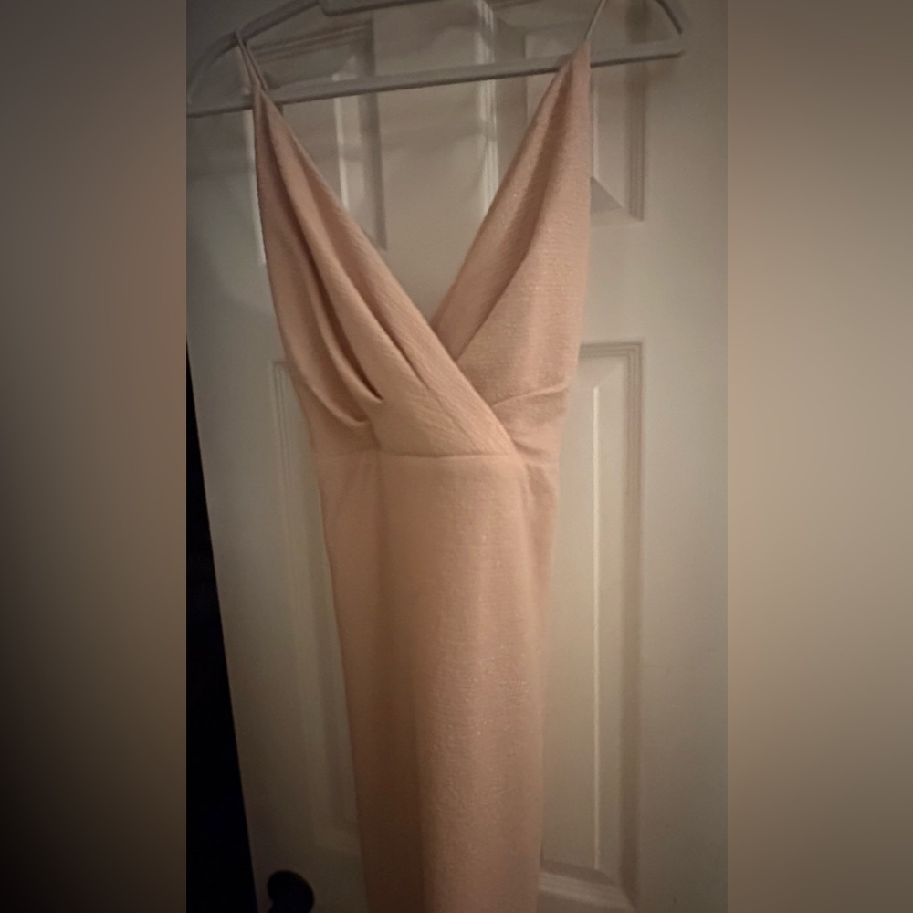 Elegant Blush/rose gold semi formal Dress
